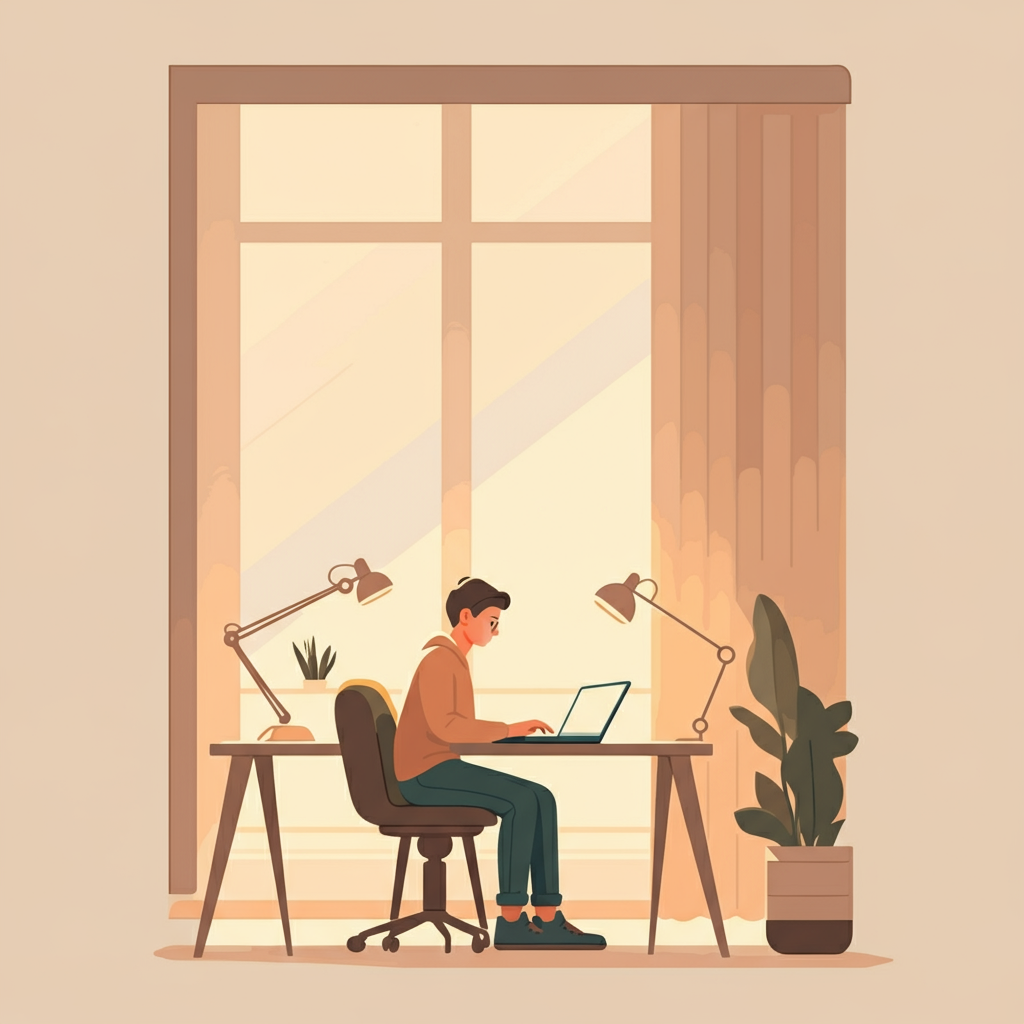 A simple illustration showing a user on a company career website finding a job 2 days before it appears on a generic job board.